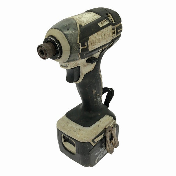 ☆中古品☆makita マキタ 14.4V 充電式インパクトドライバー TD138D バッテリ2個(14.4V3.0Ah) 充電器 ケース付 コードレス 電動工具133835 - 4