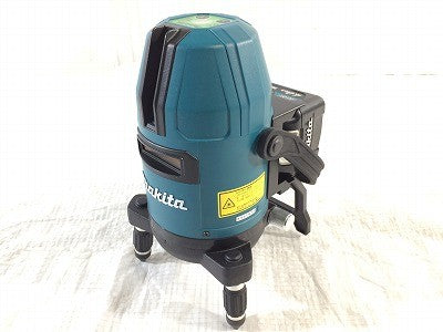 ☆極美品☆ makita マキタ 10.8V 充電式屋内・屋外兼用墨出し器 SK10GD 本体+受光機(LDG-5)+バッテリー1個+パーツ+充電器+ケース - 4
