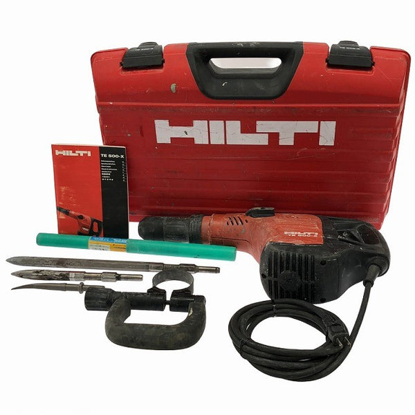 ☆中古品☆HILTI ヒルティ コンクリートブレーカー TE500-X 電動ハンマ ハツリ 斫り はつり チッパー133001 - 3