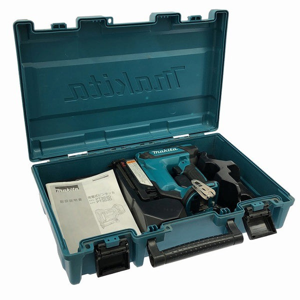 ☆比較的綺麗☆makita マキタ 18V 35mm 充電式ピンタッカー PT353DZK 本体＋ケース付 コードレス ピンネイラ ピン釘打機 電動工具134938 - 2