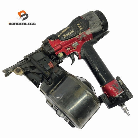 ☆中古品☆makita マキタ 65mm 高圧 エア釘打機 AN631H 赤 エア釘打ち機 ロール釘打機 ロール釘打ち機 コイルネイラ125423