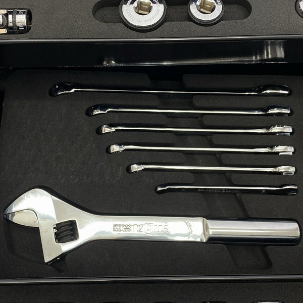 ☆未使用品☆nepros ネプロス 9.5sq ハンドツールセット 32点 NTX632WZ 両開きメタルケース 手工具セット 自動車整備111114 - 9