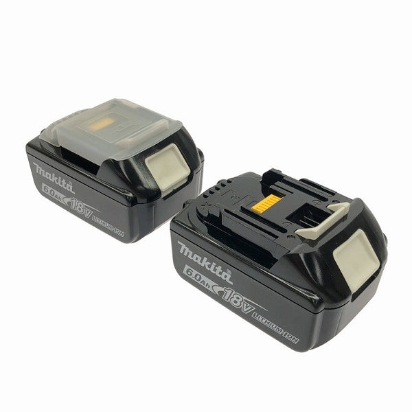 ☆未使用箱なし2個セット☆makita マキタ 18V 6.0Ah 純正 リチウムイオンバッテリー BL1860B 残量表示付 リチウムイオン電池129486 - 3