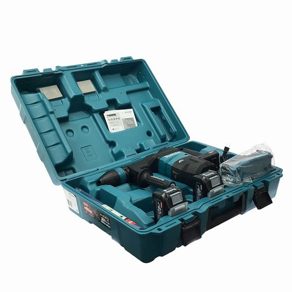 ☆未使用品☆makita マキタ 40Vmax 充電式ハンマー HM001GRMX バッテリー2個(4.0Ah) 充電器 ケース付 ハツリ機 斫り機134657 - 2
