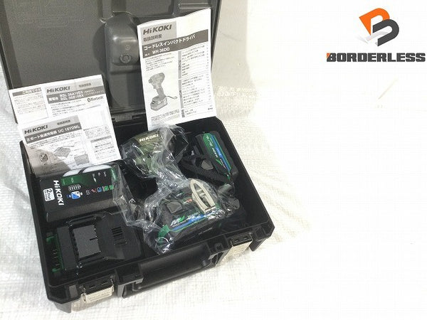 ☆未使用品☆ HIKOKI ハイコーキ 36V コードレスインパクトドライバー WH36DD(2XHGSZ)フォレストグリーン フルセット128833 - 2