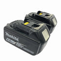 ☆比較的綺麗2個※充電回数2回と3回☆makita マキタ 18V 6.0Ah 純正 リチウムイオンバッテリー BL1860B 雪マーク 残量表示付127919 - 3