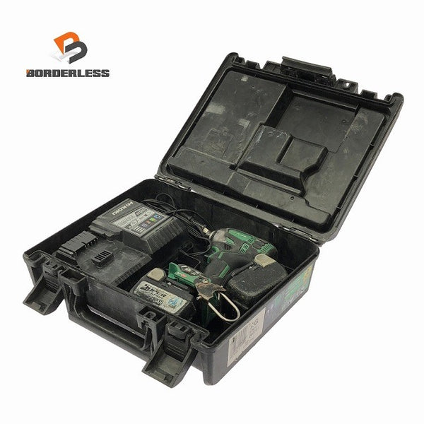 ☆中古品☆ HITACHI 日立工機 18V コードレスインパクトドライバー WH18DDL2 バッテリ2個(14.4V 6.0Ah)充電器+ケース 充電式122761 - 1