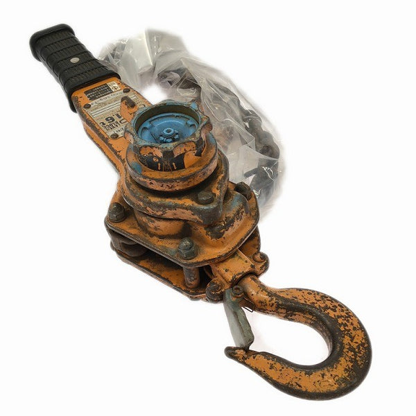 ☆中古品 2個セット☆KITO キトー レバーブロック L5形 LB016 2個 荷重1.6ton 揚程1.5m レバーホイスト ガッチャ 荷締め 荷揚げ133153 - 7
