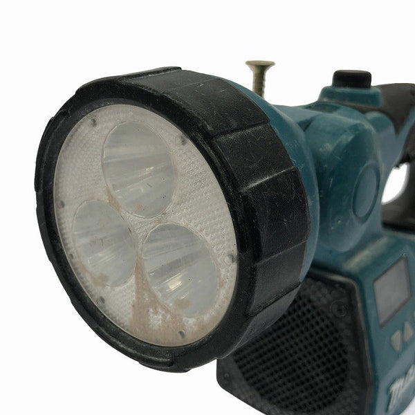☆中古品2点セット☆makita マキタ 100V 125mm 防じんマルノコ 5205FX 14.4V/18V 充電式ライト付ラジオ MR050D 防塵マルノコ127651 - 9