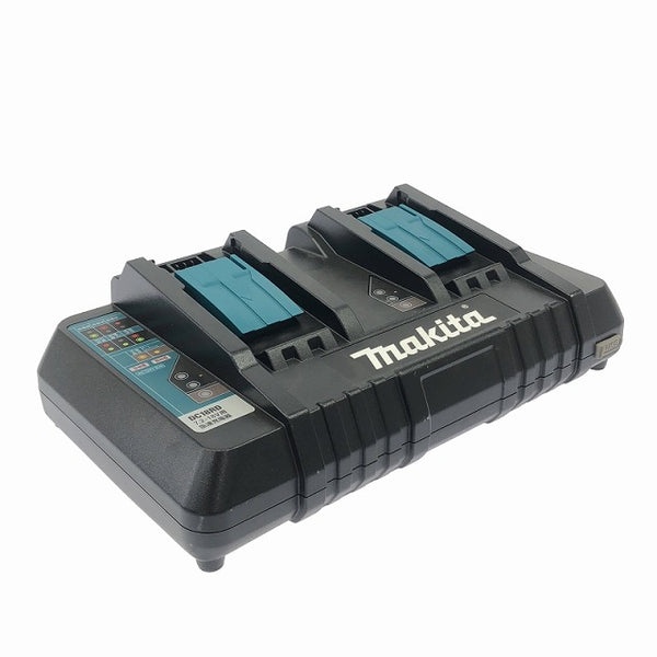 ☆比較的綺麗☆makita マキタ 14.4V/18V用 2口急速充電器 DC18RD バッテリー2個(18V 6.0Ah) 二口急速充電器 二口充電器 114365 - 3