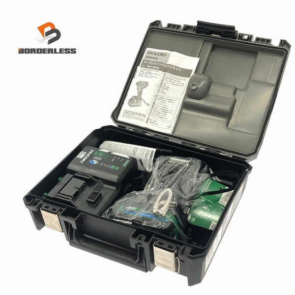 ☆未使用品☆ HiKOKI ハイコーキ 36V コードレスインパクトドライバ WH36DD XHBSZ 黒 バッテリー1個(BSL36A18BX) 充電器付き119048 - 1
