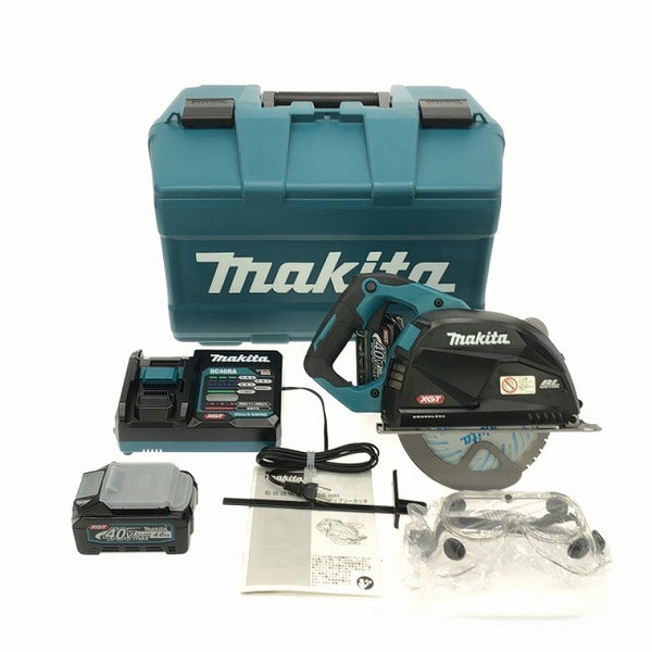 ☆未使用品☆makita マキタ 40Vmax 185mm 充電式チップソーカッター CS001GRMX バッテリ2個(4.0Ah) 充電器 ケース付119272 - 3