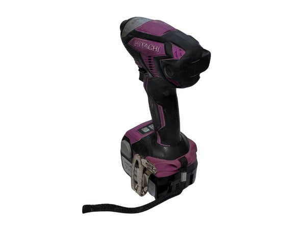 ☆中古品☆HITACHI 日立 14.4V コードレスインパクトドライバ WH14DKL 充電器+バッテリ2個 14.4V 3.0AH ケース134749 - 4