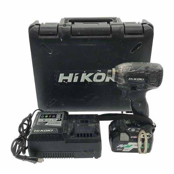 ☆中古品☆HiKOKI ハイコーキ 36V コードレスインパクトドライバー WH36DA バッテリ1個(36V2.5Ah) 充電器 ケース付 充電式117949 - 3