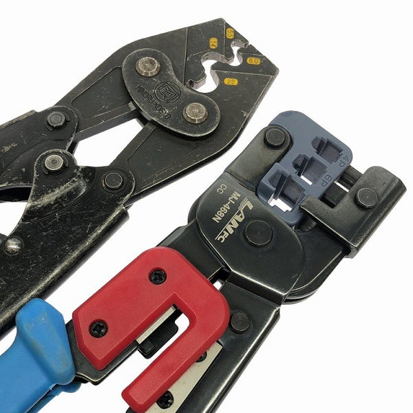☆中古品6本セット マーベル ハンドプレス MH-17S MH-25 MH-17 MH-99 ホーザン 圧着工具 P-75 ジェフコム モジュラー MJ-468N136323 - 10