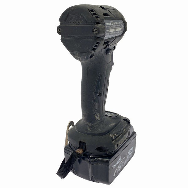 ☆中古品☆ makita マキタ 18V 充電式インパクトドライバー TD148D 黒/ブラック 本体+バッテリー2個(4.0Ah)充電器+ケース131517 - 6