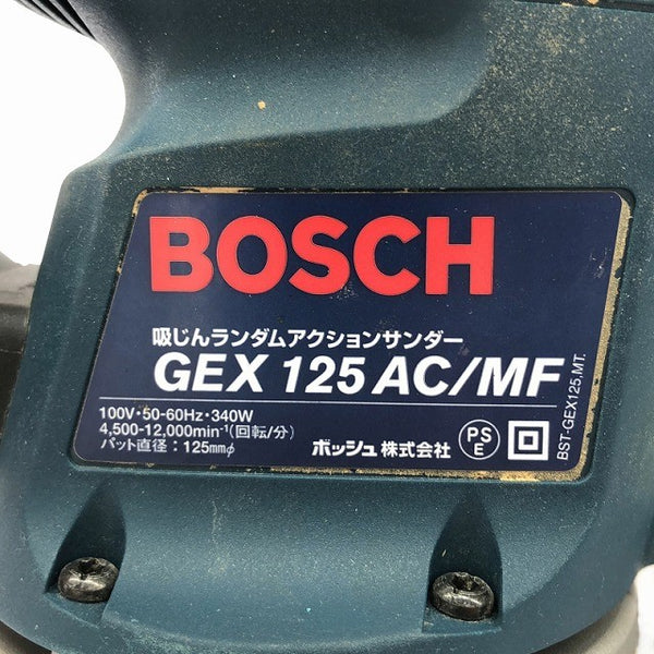 ☆中古品☆BOSCH ボッシュ 集じんランダムアクションサンダー GEX125AC/MF 電動工具 研磨 研削 日曜大工133637 - 8