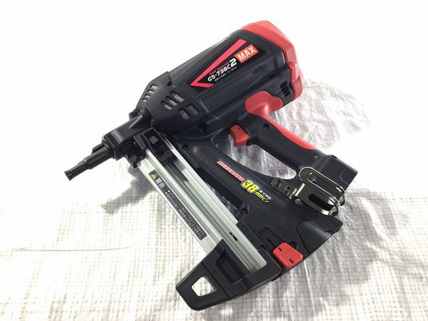 ☆未使用品☆MAX マックス 38mm ガスネイラ GS-738C2 バッテリー2個+充電器+ケース ガス式鋲打ち機 ガス式鋲打機 充電式123952 - 3