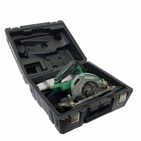 ☆中古品☆HiKOKI ハイコーキ 36V 147mm コードレス丸のこ C3605DC 本体＋ケース付 充電式 バッテリー式 マルノコ 丸ノコ 丸鋸122919 - 0