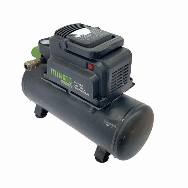 ☆中古品☆MINATO ミナトワークス 100V 常圧/一般庄 オイルレス型 エアーコンプレッサー CP-8A-V03 小型 エアコンプレッサー119062 - 6