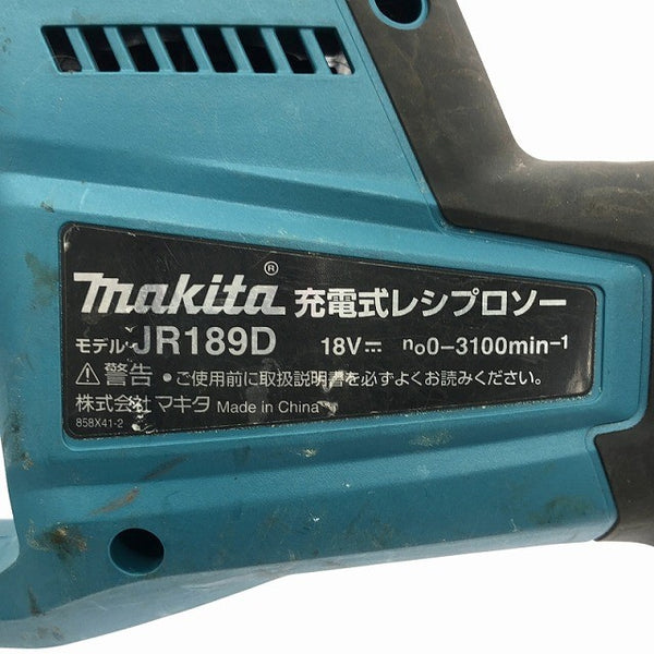 ☆中古品☆makita マキタ 18V 充電式レシプロソー JR189D 本体のみ コードレス セーバソー セーバーソー 電気のこぎり118529 - 9