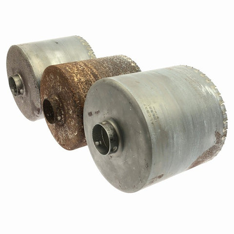 ☆中古品3点セット☆ミヤナガ 150mm/160mm×2 ALC用コアドリル PCALC150C/PCALC160C 穴あけ 回転ドリル用 ビット シャンク121781 - 0