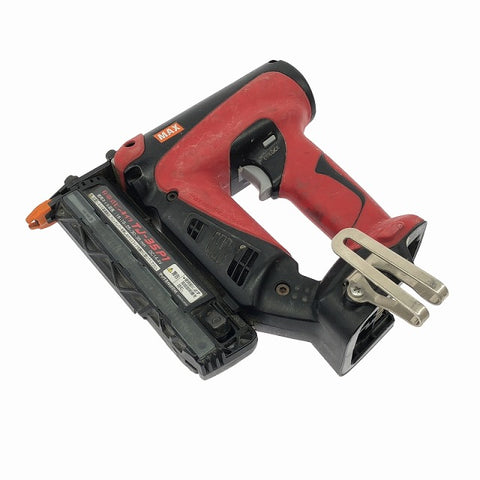 ☆中古品☆ MAX マックス 14.4V 充電式ピンネイラ TJ-35P1 バッテリー1個(14.4V 3.0Ah) 充電器付き 電動工具 大工道具 - 0