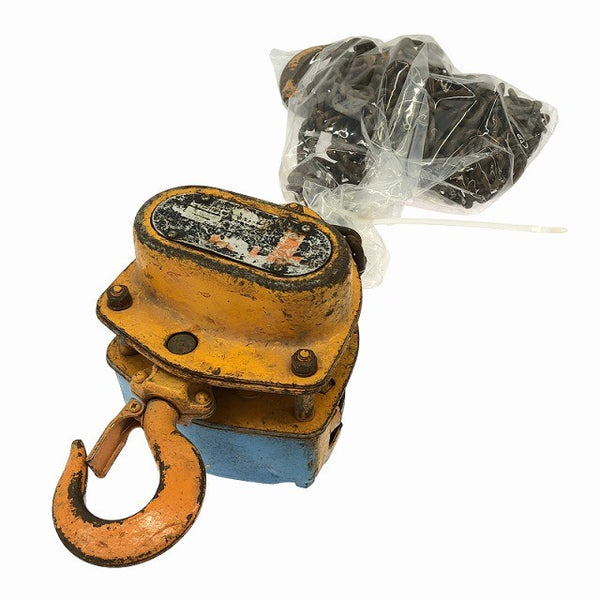 ☆中古品☆ KITO キトー マイティ M3形 CB010 荷重1t/1トン 揚程2.5m チェーンブロック レバーホイスト  ガッチャ 荷揚げ 荷締め133372 - 2