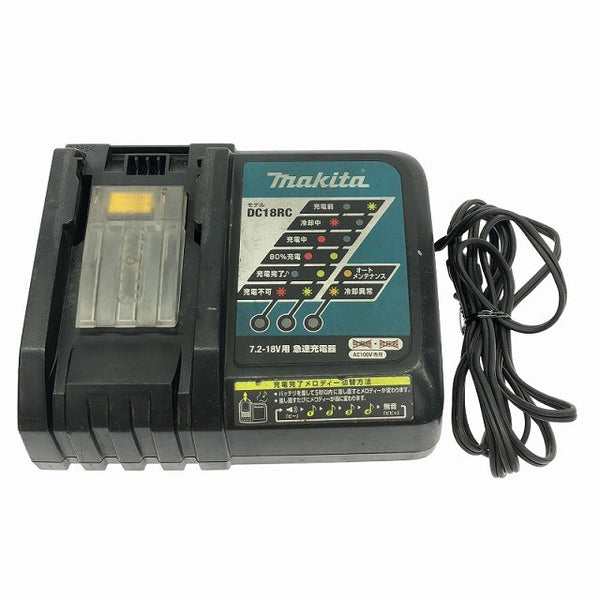 ☆中古品セット☆makita マキタ 18V 6.0Ah 純正 リチウムイオンバッテリー BL1860B  急速充電器 DC18RC リチウムイオン電池137761 - 10