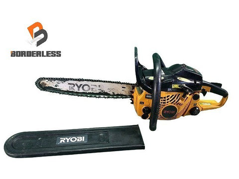 ☆中古品☆ RYOBI リョービ エンジンチェンソー ESK-3740 排気量36.3ml ガイドバー400mm エンジン式 チェーンソー 造園 伐採