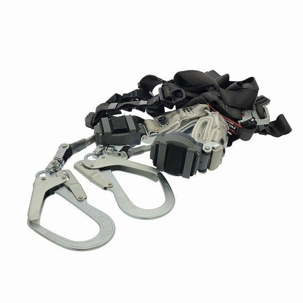 ☆未使用品☆藤井電工 ツヨロン 黒影ハーネス TH-504-2TR93SV-OT-DG-M-2R23-BX ツインランヤード付 フルハーネス 新規格適合 - 2