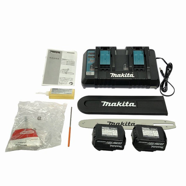 ☆未使用品☆makita マキタ 18V×2＝36V 300mm 充電式チェンソー MUC306DGF バッテリ2個(6.0Ah) 2口急速充電器付 チェーンソー130868 - 10