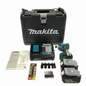 ☆極美品☆makita マキタ 18V 充電式インパクトドライバー TD172DRGX 青/ブルー バッテリ2個(18V6.0Ah) 充電器 ケース付121063 - 3