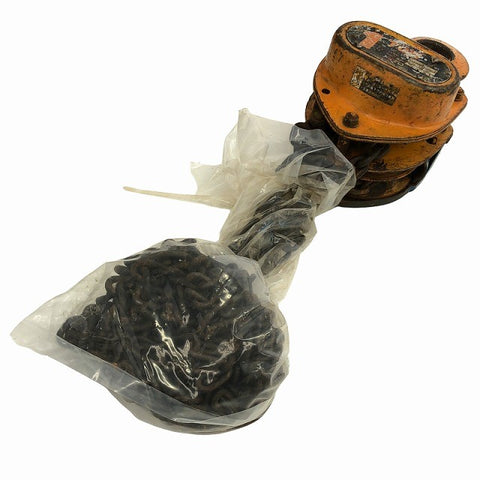 ☆中古品2個セット☆KITO キトー チェーンブロック M3形 CB010 荷重1.0ton/1ton 揚程2.5m 手動式 チェンブロック 吊り具 荷揚げ137280 - 0