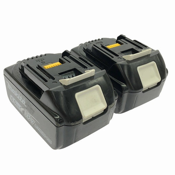 ☆中古品2個セット☆makita マキタ 18V 6.0Ah 純正 リチウムイオンバッテリー BL1860B 残量表示付 急速充電対応 蓄電池 充電池 雪マーク135736 - 3