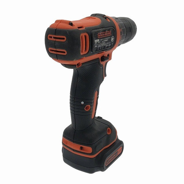 ☆美品☆B＆D BLACK+DECER ブラック＆デッカー 18V コードレスドリルドライバー BDCDD12 バッテリ1個 充電器117669 - 4