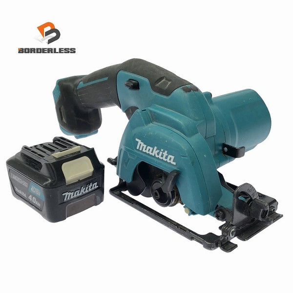 ☆中古品☆makita マキタ 10.8V 85mm 充電式マルノコ HS301D バッテリ1個(4.0Ah)付 コードレス 丸のこ 丸ノコ 丸鋸 木工用 切断機125615 - 1