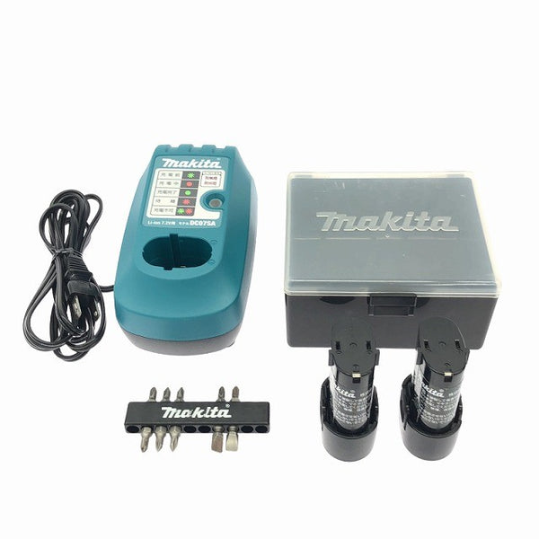 ☆美品☆makita マキタ 7.2V 充電式ペンドライバドリル DF010DS バッテリー2個(7.2V 1.0Ah) 充電器付き 電動工具127826 - 10