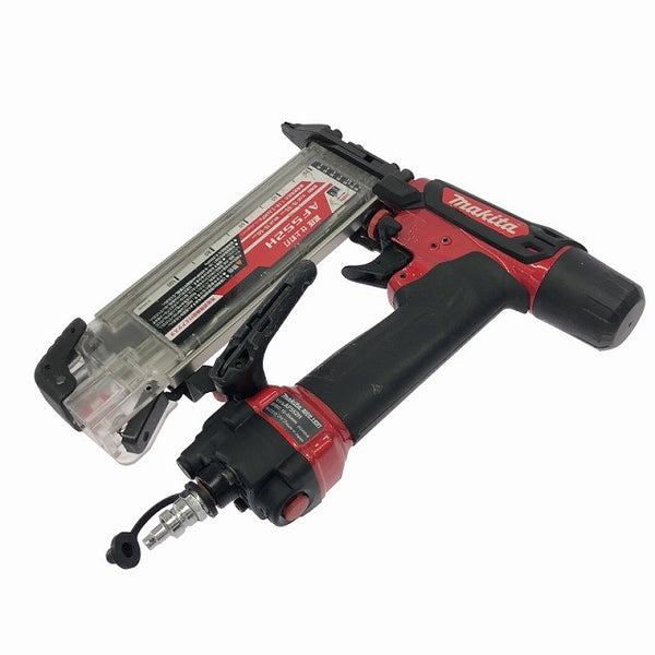 ☆中古品☆makita マキタ 55mm 高圧 仕上釘打機 AF552H 赤 フィニッシュネイラ 仕上釘打ち機 仕上げ釘打機 エア工具135881 - 7