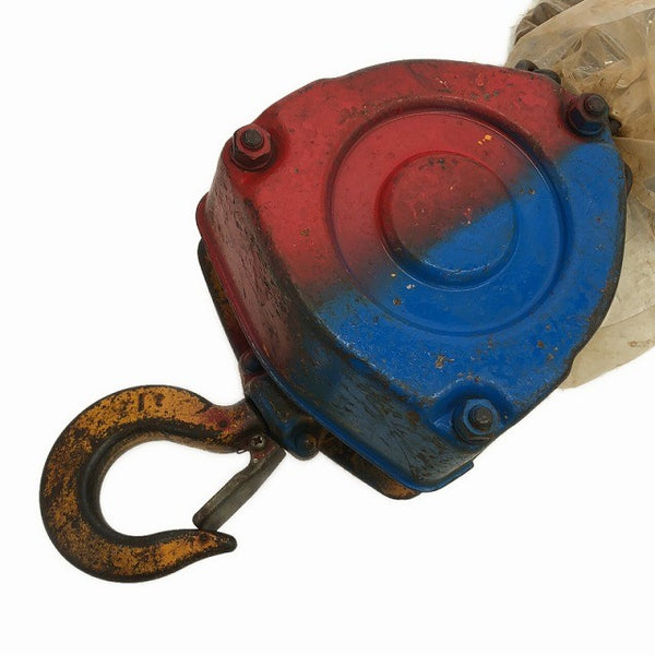 ☆中古品2個セット☆KITO キトー チェーンブロック CB010 M3形 荷重1.0ton/1ton 揚程2.5m 手動式 チェンブロック 吊り具 荷揚げ136179 - 6