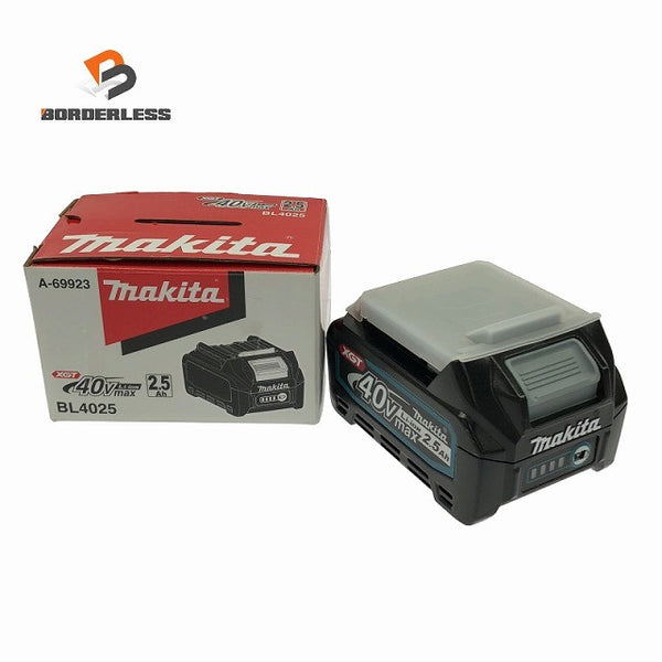 ☆極美品☆ makita マキタ 40Vmax 2.5Ah 純正リチウムイオンバッテリー BL4025 LITHIUM-ION 雪/飛行機マーク134391 - 1