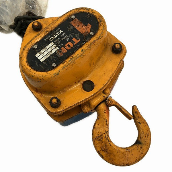 ☆中古品2個セット☆KITO キトー チェーンブロック M3形 CB010 荷重1.0ton/1ton 揚程2.5m 手動式 チェンブロック 吊り具 荷揚げ機135609 - 7