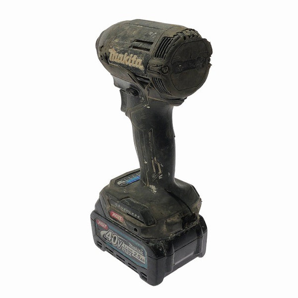 ☆中古品☆ makita マキタ 40Vmax 充電式インパクトドライバ TD002G 黒/ブラック 本体+バッテリー1個(2.5Ah)充電器+ケース130047 - 7