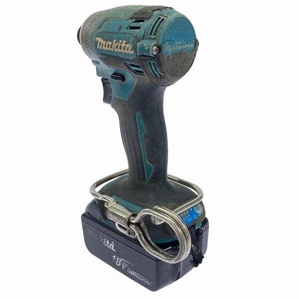 ☆比較的綺麗☆makita マキタ 18V 充電式インパクトドライバ TD173DRGX 青/ブルー バッテリー2個(18V 6.0Ah) 充電器 ケース付 - 7
