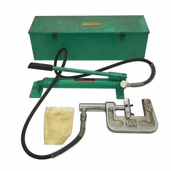 ☆中古品☆KAMEKURA 亀倉精機 油圧ポンプ EP-700型 パイプ断水機 P-50N ケース付 パイプ圧着機 水道管工事 手動油圧式 - 3