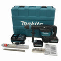 ☆中古美品☆makita マキタ 40Vmax 充電式ハンマー HM001GRMX バッテリー2個(4.0Ah) 充電器 ケース付 ハツリ機 斫り機133289 - 3