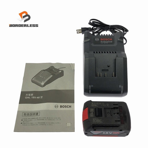 ☆美品セット☆BOSCH ボッシュ 18V 5.0Ah リチウムイオンバッテリー A1850LIB 充電器 GAL18V-40 リチウムイオン電池118752 - 1