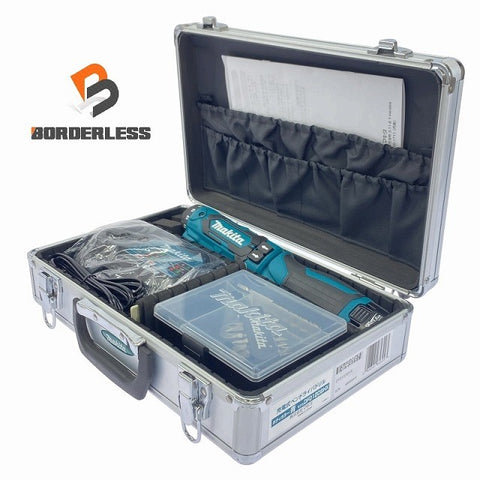 ☆極美品☆ makita マキタ 7.2V 充電式ペンドライバドリル DF012DSHX 青/ブルー バッテリー2個(1.5Ah)充電器+パーツ+ケース