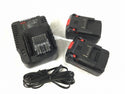 ☆未使用品☆KTC 京都機械工具 コードレストルクリミットインパクトレンチセット JTAE411A バッテリ2個 充電器 ケース付き116894 - 10