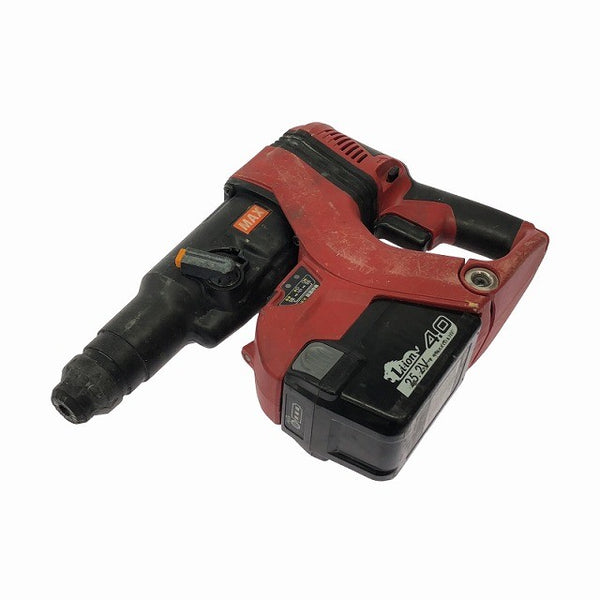 ☆中古品☆MAX マックス 25.2V 充電式ブラシレスハンマドリル PJ-R266-B2C/40A 充電器 バッテリー2個 ケース付 穴あけ加工 電動工具124289 - 4